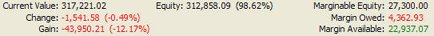 Portfolio summary information
