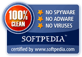 Certified 100% clean by SoftPedia